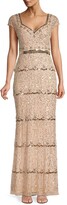 Thumbnail for your product : Mac Duggal Embellished Cap Sleeve Gown