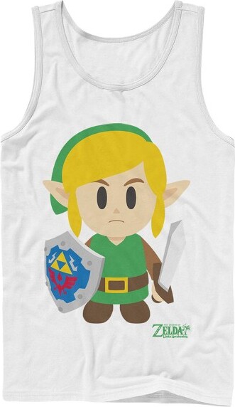 Nintendo Men'sNintendoLegendofZeldaLink'sAwakeningAvatarTankTop-White-XLarge