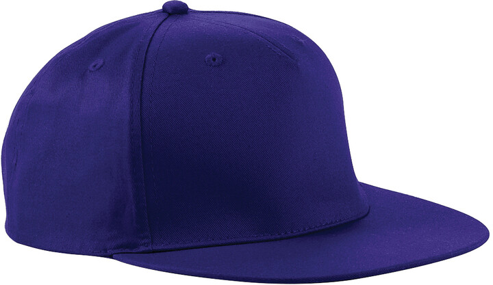 Purple One Size Beechfield Slouch Beanie Baseball Cap