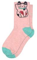 Thumbnail for your product : Next Womens Oliver Bonas Pink Lucky Cat Sock