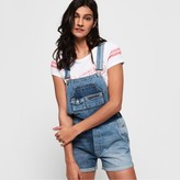 denim short dungarees womens
