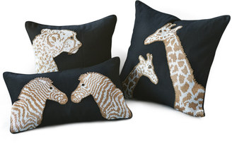 Jonathan Adler Animalia Beaded Leopard Throw Pillow
