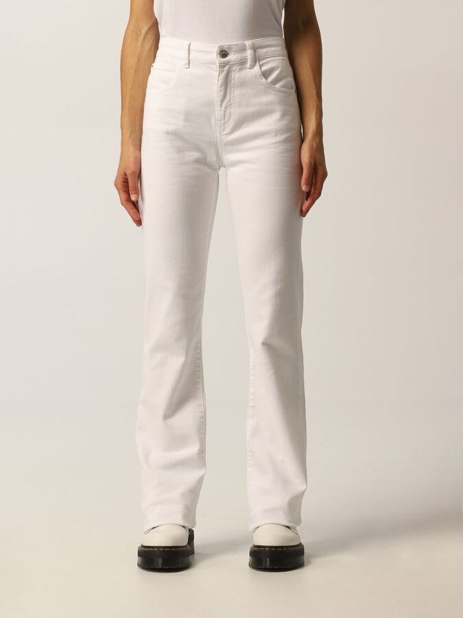 Emporio Armani 5-pocket jeans with logo - ShopStyle