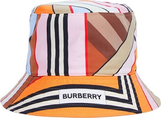 Burberry Silk Montage Print Bucket Hat
