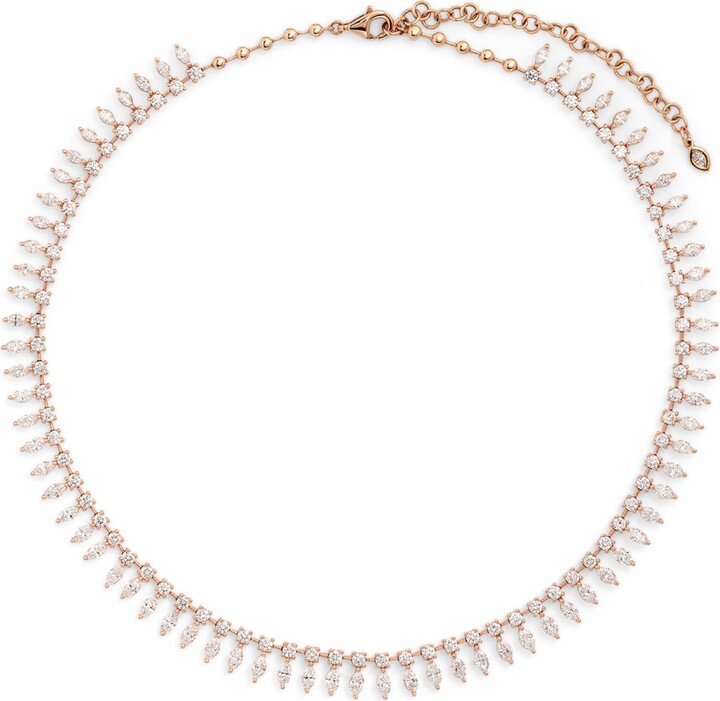 Anita Ko Rose Gold and Marquise Diamond Choker