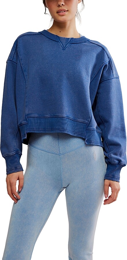 Free People Cotton Blend Intercept Pullover