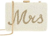 Thumbnail for your product : Accessorize Mrs Beaded Hard Case Clutch - Ivory