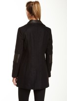Thumbnail for your product : Andrew Marc New York 713 Andrew Marc Corey Hooded Asymmetrical Wool Blend Coat