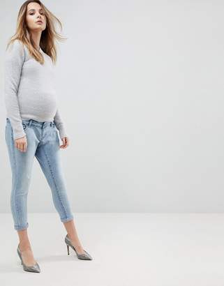 Bandia Maternity Over The Bump Boyfriend Jean With Removable Bump Band