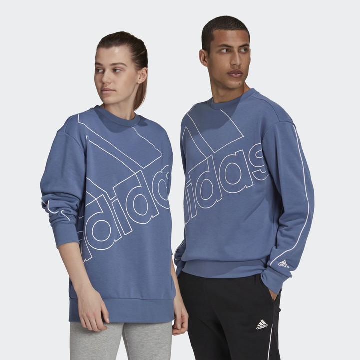 adidas Giant Logo Sweatshirt (Gender Neutral) Crew Blue XL Unisex -  ShopStyle