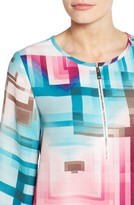 Thumbnail for your product : Chaus Women's Ombre Prism Zip Front Blouse