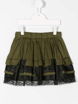 Thumbnail for your product : Diesel Kids layered lace trim skirt
