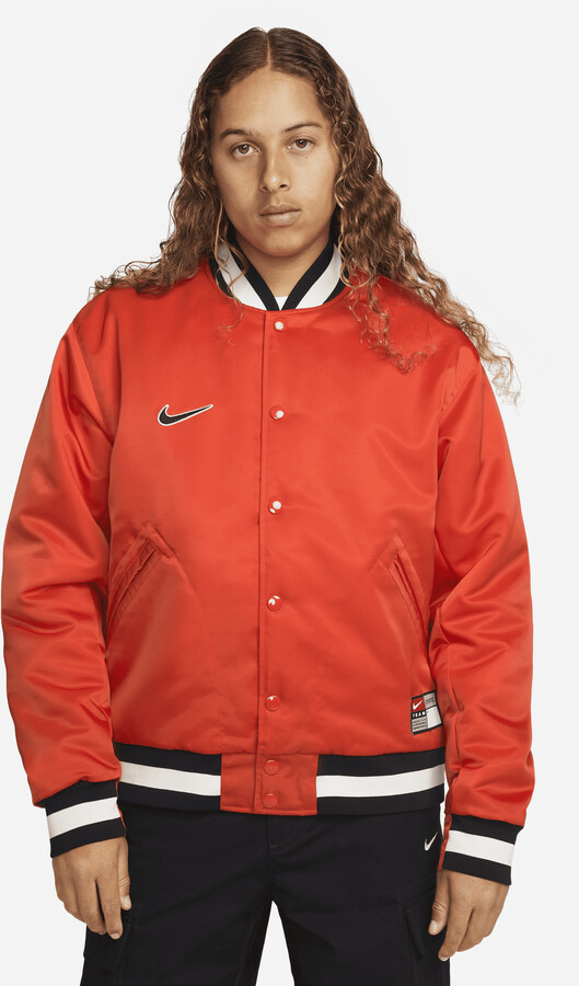 Nike Unisex SB Varsity Skate Jacket in Orange - ShopStyle