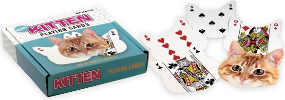 Gama-Go GamagoKitten-ShapedPlayingCards|52CardDeck+2Jokers