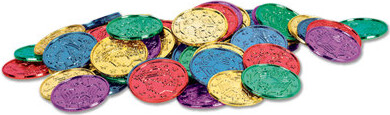 The Beistle Company Plastic Coins Party Favors