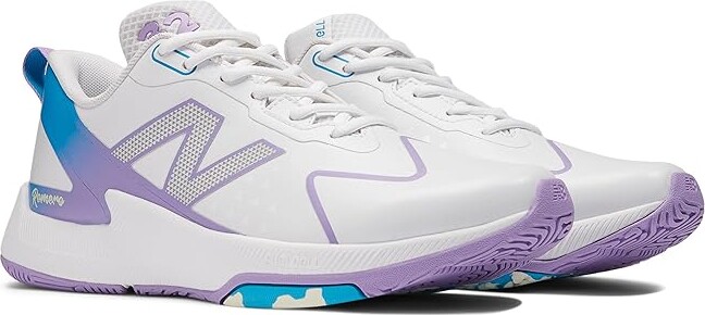 New Balance FuelCell Romero Duo Trainer Softball Cleats Women's Shoes White/Purple Fade : 5 B - Medium Synthetic
