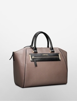 Thumbnail for your product : Calvin Klein Amelia Textured Dome Satchel