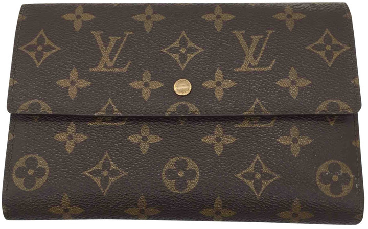 Louis Vuitton Brown Cloth Wallets
