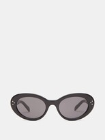 Thumbnail for your product : Celine Oval Cat-eye Acetate Sunglasses