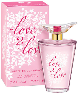 Love2Love Women's Eau de Toilette Spray Fresh Rose + Peach
