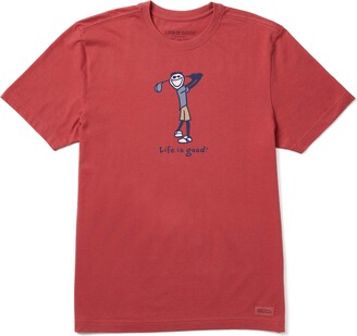 Life is Good Men's Standard Vintage Casual Cotton Tee Graphic Crewneck Short Sleeve T-Shirt