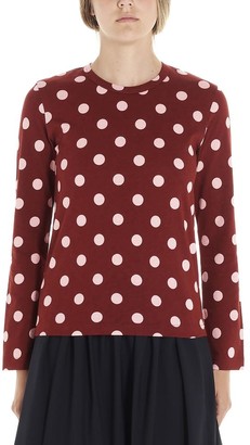 Comme des Garcons Polka Dot Print Long Sleeve T-Shirt