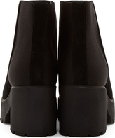 Thumbnail for your product : Studio Pollini Black Suede Platform Boots