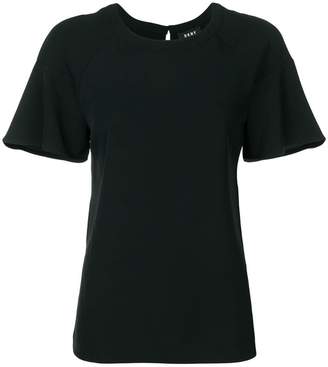DKNY ruffle-sleeve T-shirt