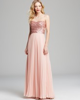 Thumbnail for your product : Aqua Gown - Sequin Strapless Bodice with Pleated Chiffon Skirt
