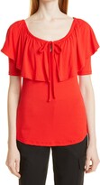 Thumbnail for your product : Donna Karan Tie Front Tier Top