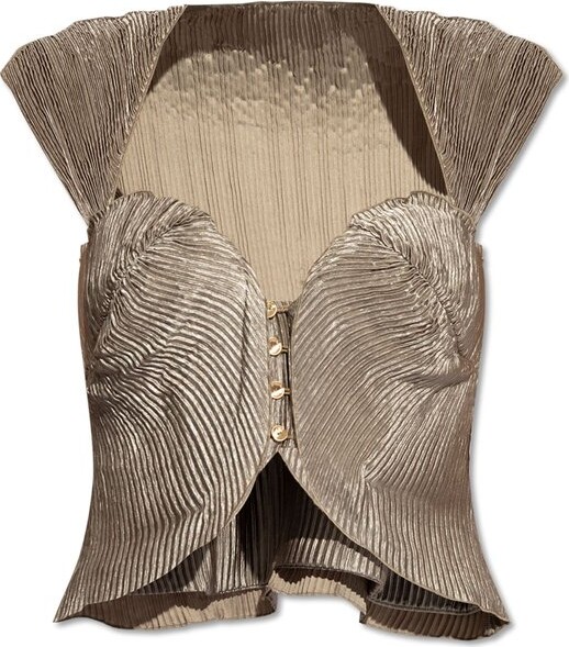 Cult Gaia Milli Pleated Top