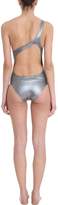 Thumbnail for your product : Isabel Marant Sage Silver One Shoulder Swimsuit