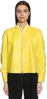 Thumbnail for your product : Sportmax Nappa Leather Bomber Jacket
