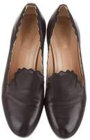 Thumbnail for your product : Chloé Round-Toe Scalloped Pumps