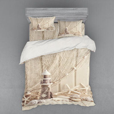 Ambesonne Fishing Net Duvet Cover Set