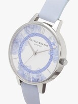 Thumbnail for your product : Olivia Burton OB16TP02 Women's Tea Party Leather Strap Watch, Blue/Multi