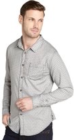 Thumbnail for your product : JACHS grey polka dot cotton long sleeve shirt