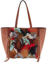 Thumbnail for your product : Chloé Milo Medium Tapestry Woven Tote Bag, Tan
