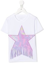 Thumbnail for your product : Stella McCartney Kids heart-embroidered organic cotton T-shirt