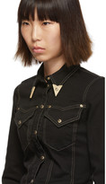 Thumbnail for your product : Versace Jeans Couture Black Denim Fitted Shirt