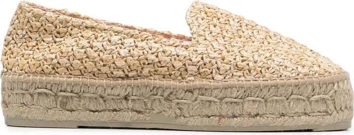Manebi Woven Raffia Espadrilles