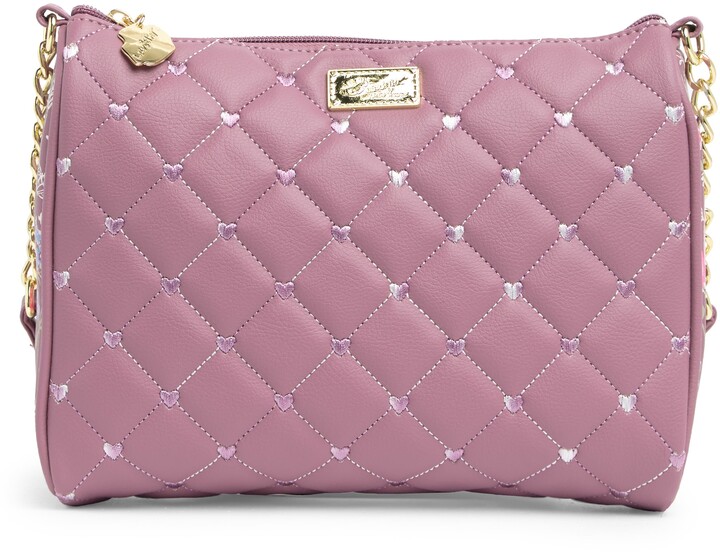 betsey johnson red heart purse