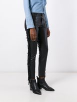 Thumbnail for your product : Jeremy Scott cropped leather trousers