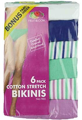 Fruit of the Loom Women's Bikini Underwear Pack of 6