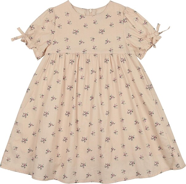 Manière Girls' Rose Dot Short Sleeve Dress - Little Kid