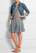 Thumbnail for your product : Current/Elliott The Swing floral-print washed-poplin mini dress