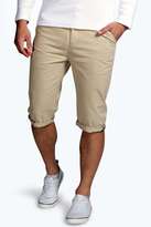 Thumbnail for your product : boohoo Long Length Twill Shorts