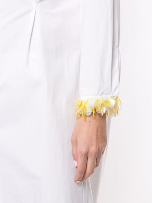 DELPOZO Embellished-Cuff Shirt Dress