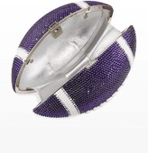 Thumbnail for your product : Judith Leiber Game Ball Football Crystal Clutch Bag, Purple/White