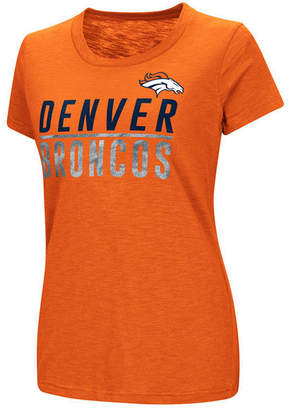 G-iii Sports Women Denver Broncos Dynasty Stacked Glitter T-Shirt